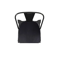 Emma+Oliver Perth Metal Stacking Dining Chairs With Poly Resin Seats For Indoor/Outdoor Use