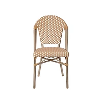Merrick Lane Celia Indoor/Outdoor Stacking Bistro Chair With Aluminum Frame