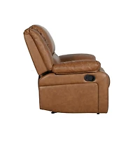 Recliner With Bustle Back And Padded Arms