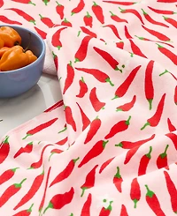 Kate Spade New York Hot Hot Hot Peppers and Spring Time Dot Kitchen Towel 4-Pack