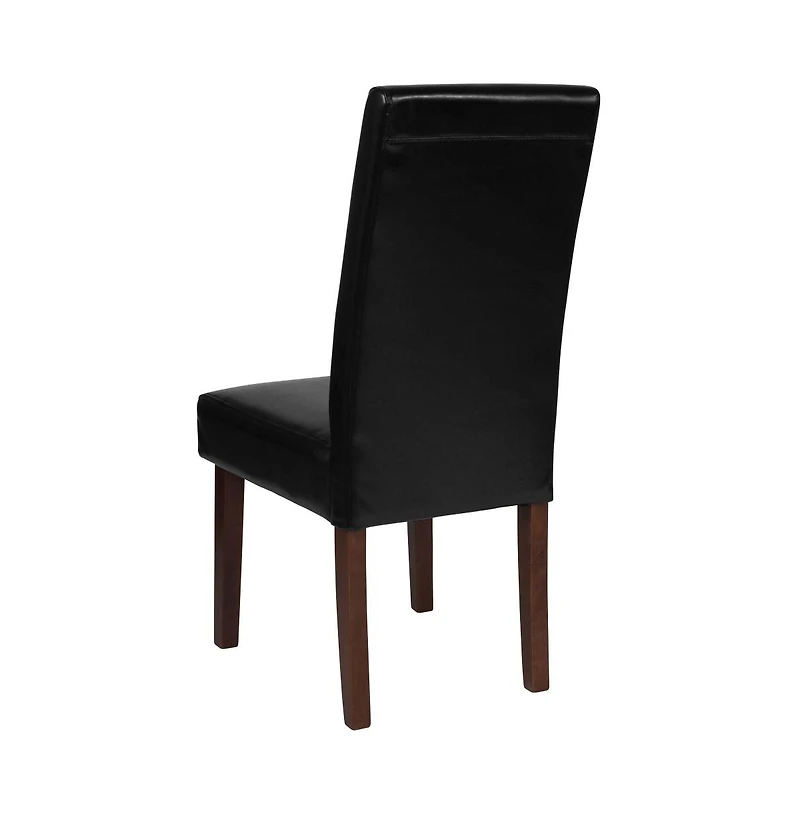 Merrick Lane Ellison Mid-Century Panel Back Parsons Accent Dining Chair - Set Of 4