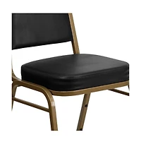 Trapezoidal Back Stacking Banquet Dining Chair - 2.5" Thick Seat