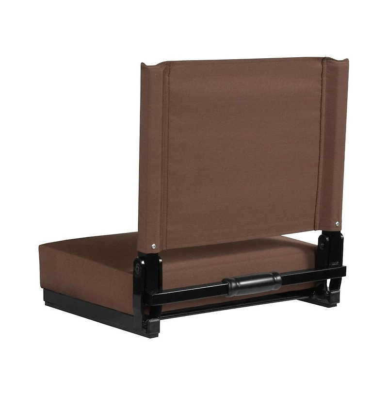 Set Of 2 500 Lb. Rated Lightweight Stadium Chair With Ultra-Padded Seat