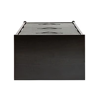 3 Drawer Vertical Storage Dresser With Wood Top & Fabric Pull Drawers