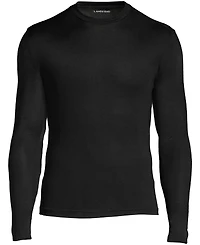 Lands' End Men's Silk Long Underwear Crew Neck