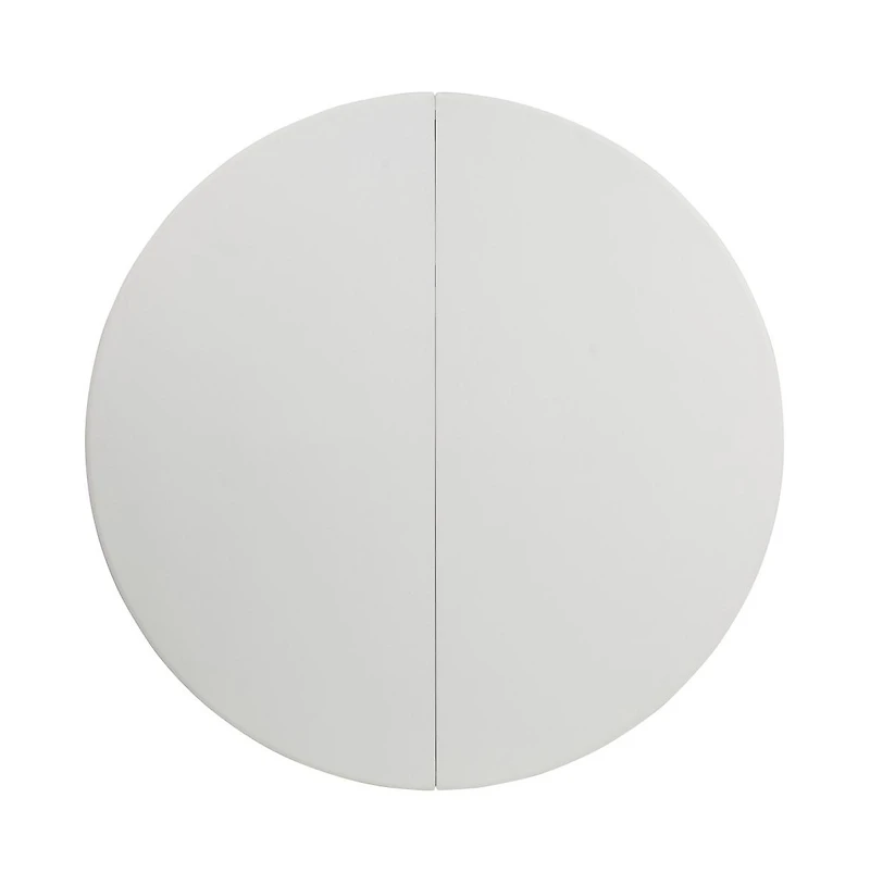 Emma+Oliver 5-Foot Round Bi-Fold Plastic Folding Table With Carrying Handle