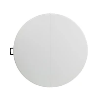 Emma+Oliver 4-Foot Round Bi-Fold Plastic Banquet And Event Folding Table With Carrying Handle