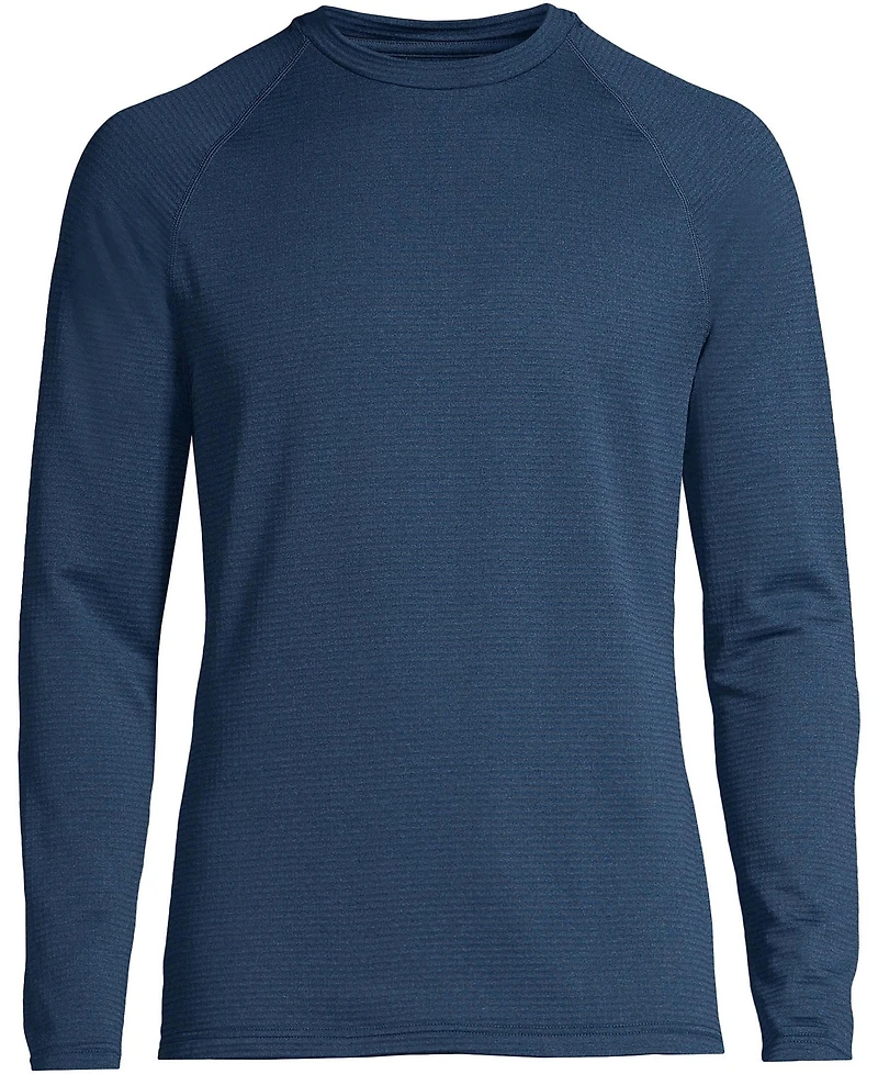 Lands' End Men's Long Sleeve Crew Neck Expedition Thermaskin Underwear Top