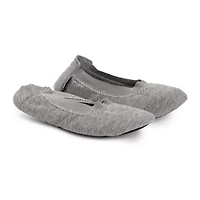 Muk Luks Women's 2 Pair Travel Ballerina Slipper Set