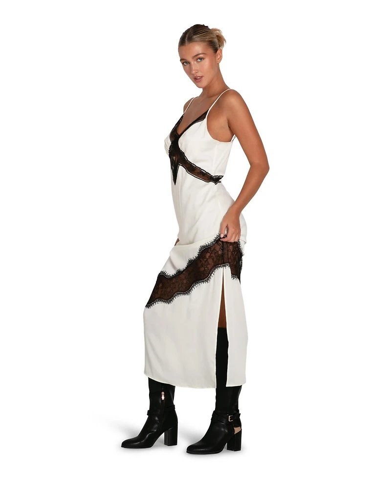 Belle & Bloom Women's Heavenly Bodies Lace Slip Dress