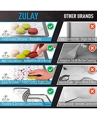 Macaron Silicone Baking Mats 4-Pc