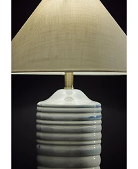 Adesso 25" Ribbed Ceramic Catalina Table Lamp