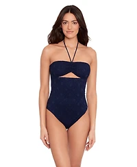 Lauren Ralph Lauren Women's Cutout Bandeau One Piece Swimsuit