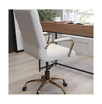 Milano Contemporary High-Back Home Office Chair With Padded Arms
