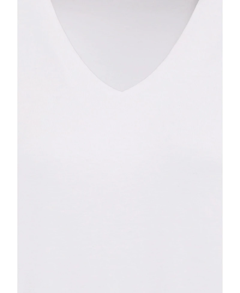 Olsen Women's 3/4 Sleeve V-Neck T-Shirt