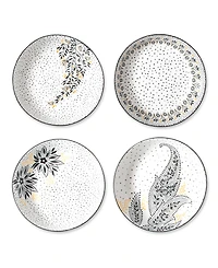 Portmeirion Sara Miller Artisanne Noir Pasta Bowls, Set of 4