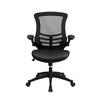 Emma+Oliver Mid-Back Mesh Swivel Ergonomic Task Office Chair With Flip-Up Arms
