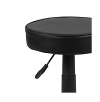 Emma+Oliver Adjustable Doctors Stool On Wheels With Ergonomic Molded Seat