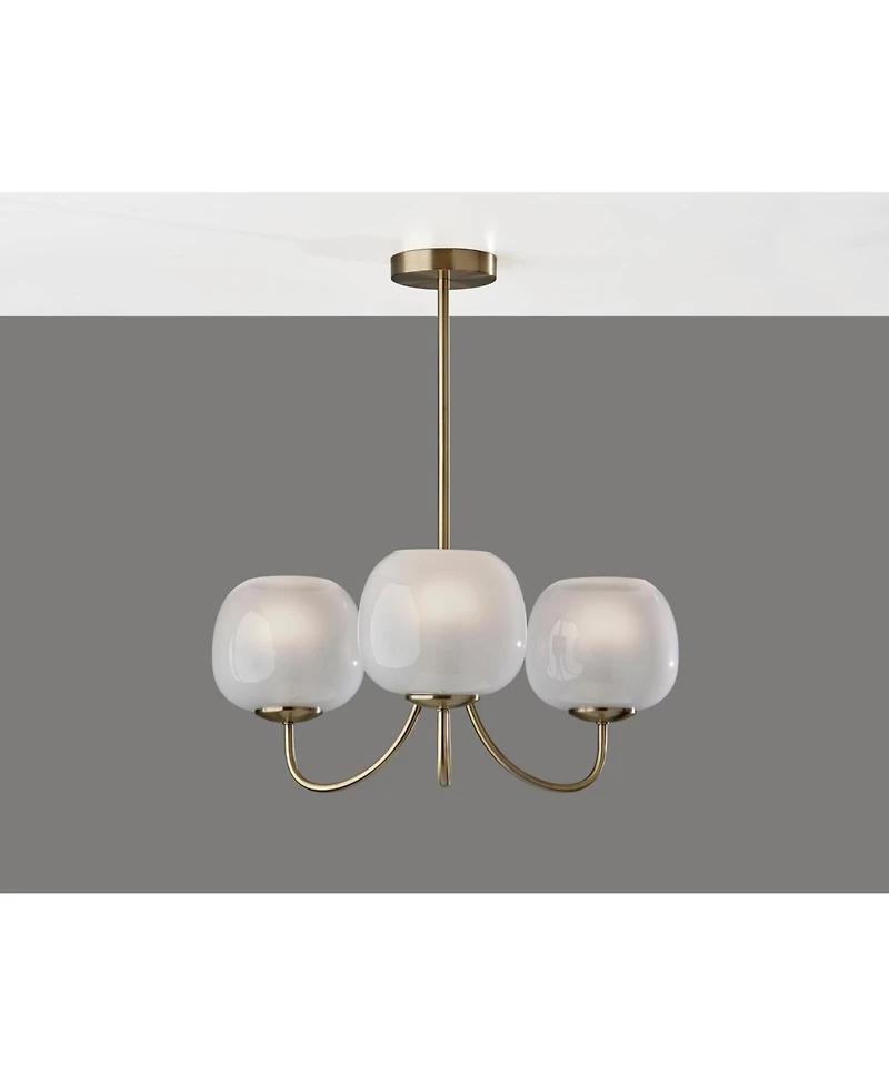 Adesso 24.5" Magnolia Chandelier