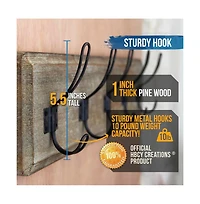 Rustic Coat Rack With Hooks -Wall Mount - Solid Pine Wood Entryway Hanger Farmhouse For Kitchen, Bedroom