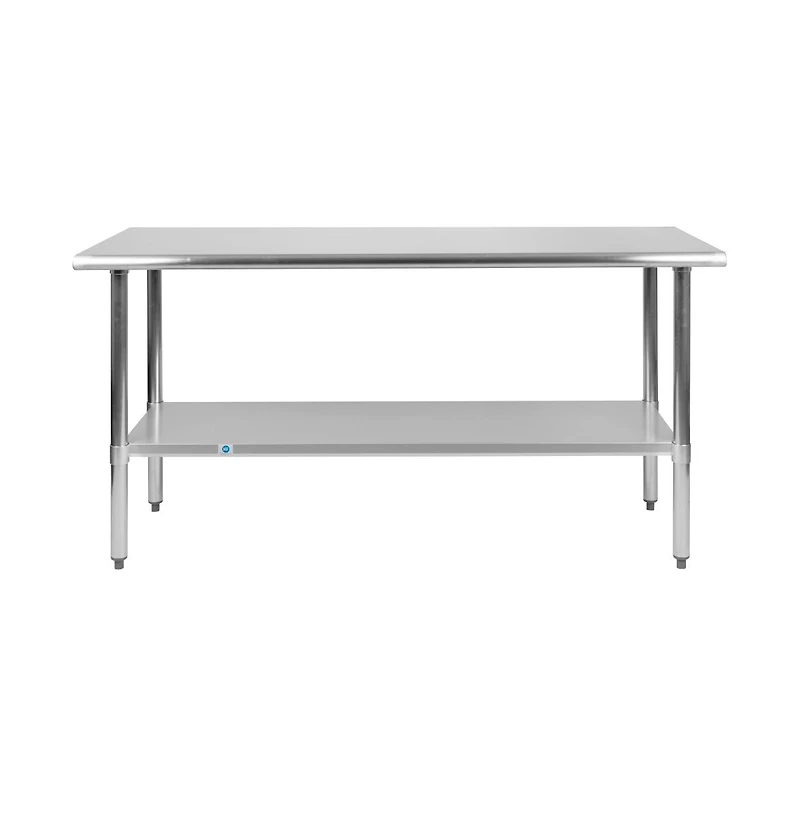 Stainless Steel 18 Gauge Prep And Work Table With Undershelf