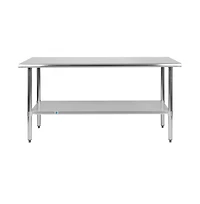 Stainless Steel 18 Gauge Prep And Work Table With Undershelf