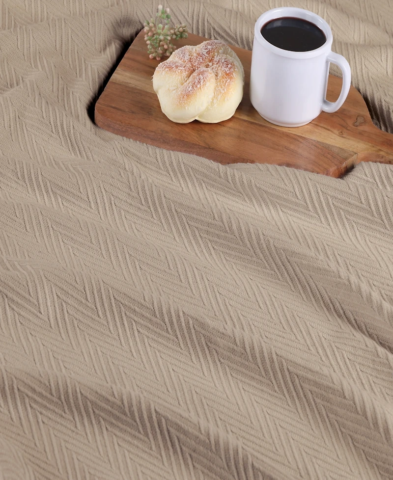Superior Chevron All Season Cotton Blanket, Full/Queen