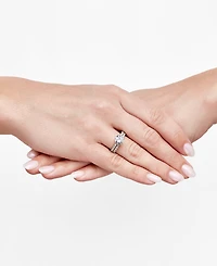 Arabella Cubic Zirconia Bridal Set in 14k Gold-Plated Sterling Silver