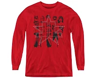 Justice League Boys of America Youth Five Stars Long Sleeve Sweatshirts