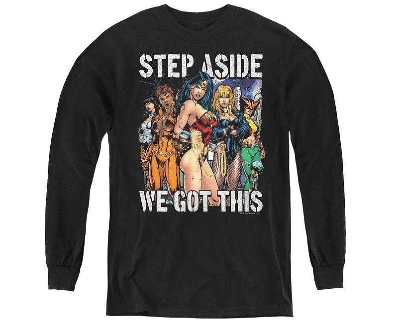 Justice League Boys of America Youth Heroines Long Sleeve Sweatshirts