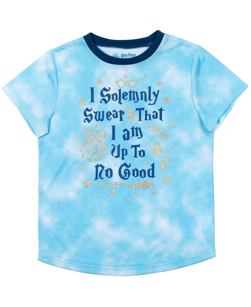 Harry Potter Girls Pajama Shirt and Shorts Sleep Set