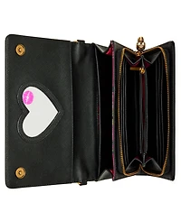 Betsey Johnson Skull Boss Wallet On A Chain