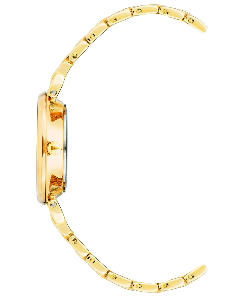 Anne Klein Women's Quartz Gold-Tone Alloy Link Bracelet Watch, 30mm