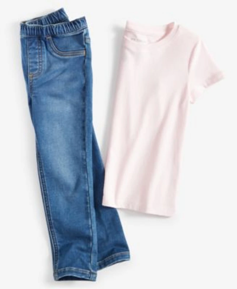 Epic Threads Toddler Girls Solid T Shirt Aster Jeggings Created For Macys