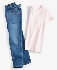 Epic Threads Toddler Girls Solid T Shirt Aster Jeggings Created For Macys