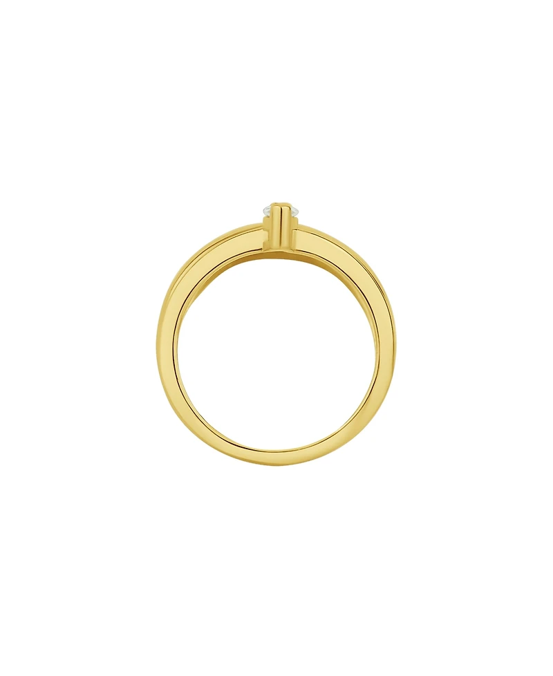 And Now This Cubic Zirconia Double Band Ring