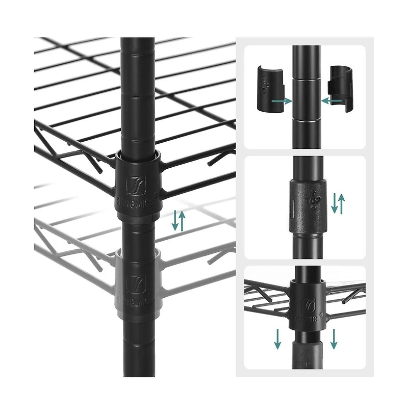 Slickblue 5-Tier Bathroom Shelf For Small Space