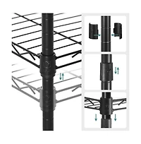 Slickblue 5-Tier Bathroom Shelf For Small Space