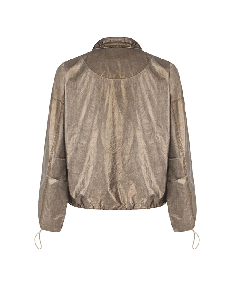 Nocturne Women's Bronze Metallic Jacket
