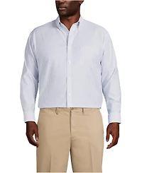 Lands' End Big & Tall Traditional Fit Pattern No Iron Supima Oxford Dress Shirt