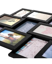 12-Opening Photo Collage Frame with Glass Cover for Multiple Picture Display