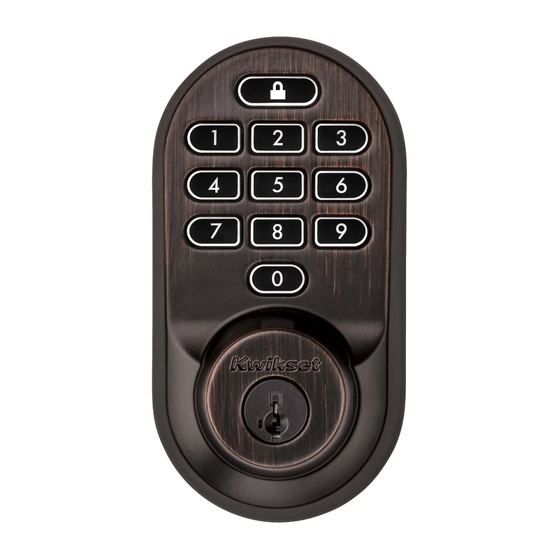 Kwikset Halo Keypad Wi-Fi Smart Lock in Satin Nickel
