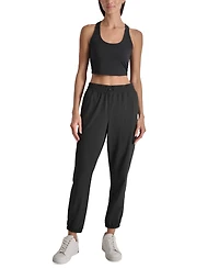 Dkny Sport Women's Drawcord-Waist Cargo Jogger Pants