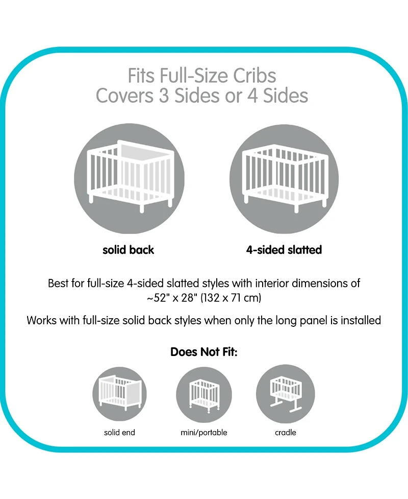 Halo Dream Inc. AirflowBaby Breathable Mesh Liner for Full-Size Cribs