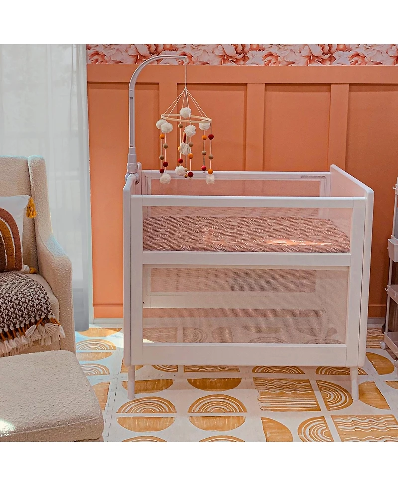 Halo Dream Inc. Breathable Mesh 2-in-1 Mini Crib - Greenguard Gold Certified