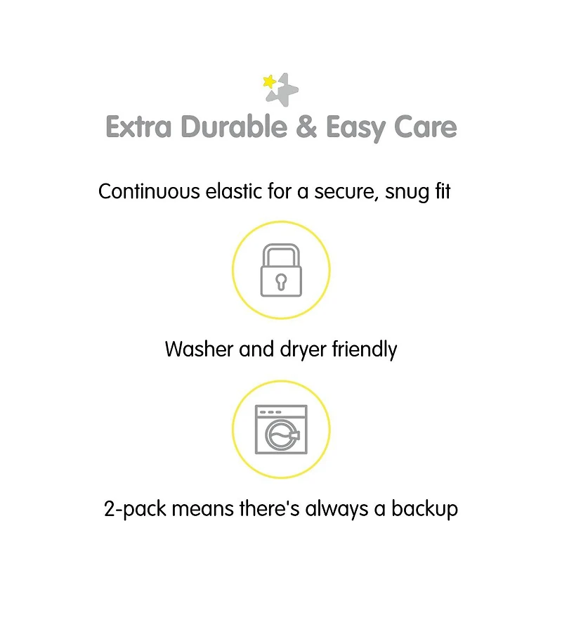 BreathableBaby Waterproof Cover, For 32" x 16" Changing Pad (2-Pack))