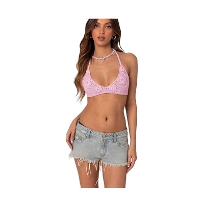 Women's Missy Crochet Bra Top
