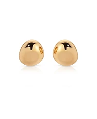 Ettika Polished Pebble Stud Earrings