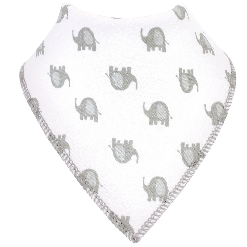 Luvable Friends Girls Pack of Ten Pleated Bandana-Style Bibs