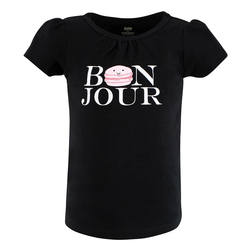 Hudson Baby Girls Short Sleeve T-Shirts, Ice Cream Dino